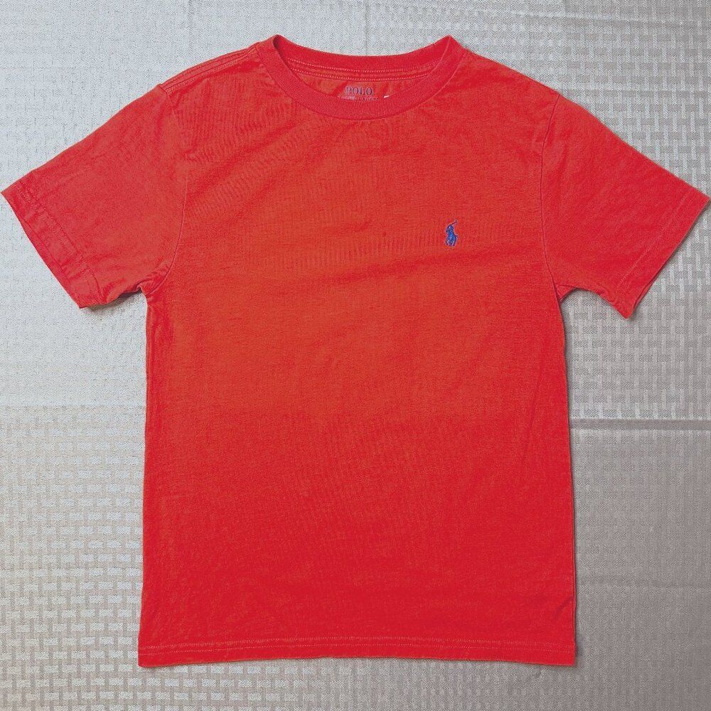 Polo Ralph Lauren Authenticated Boy's Bright Red crew neck t-shirt